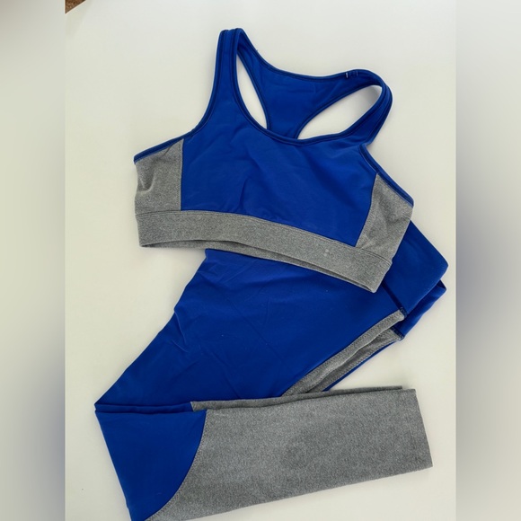 Splits59 Set | Blue and Gray Leggings Set - Picture 1 of 2